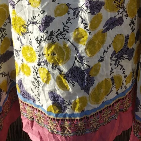 Cover Up Multicolor Floral & Lemons India Women's - No Size - See Measurements - Picture 13 of 13